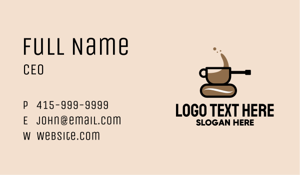 Coffee Tank Business Card Design Image Preview