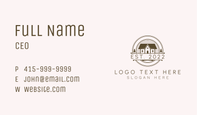 Mansion Residence Badge Business Card Image Preview