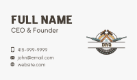 Construction Hammer Builder Business Card Image Preview