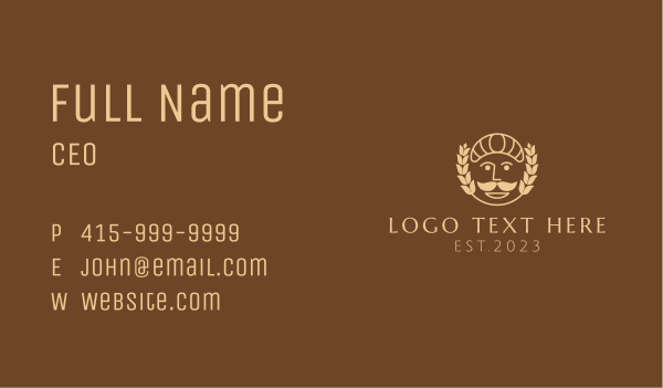 White Bakery Mascot  Business Card Design Image Preview