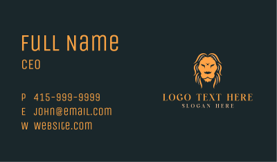 Jungle Wild Lion Business Card Image Preview