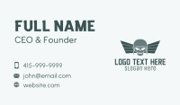 Wing Skull Airforce Business Card Image Preview