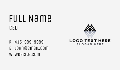 Mountain Corporate Company Business Card Image Preview