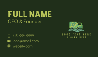 Green Leaf Truck Business Card Preview