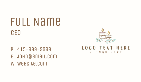 Scented Candle Wax Business Card Design Image Preview