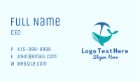 Blue Whale Blow  Business Card Image Preview
