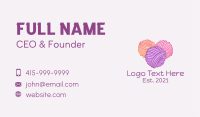 Yarn Ball Thread  Business Card Image Preview