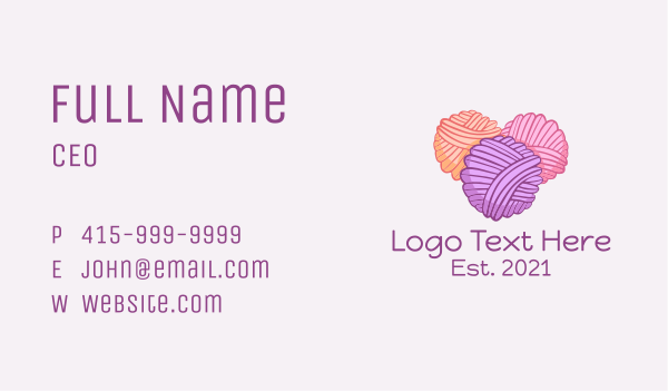 Yarn Ball Thread  Business Card Design Image Preview