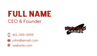 Horror Spooky Tattoo Business Card Image Preview
