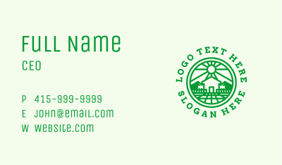 Green Yard House  Business Card