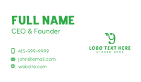 Nature Letter Y Business Card Image Preview