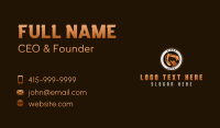 Mining Construction Excavator  Business Card Preview