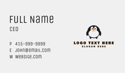 Penguin Toy Store Business Card Image Preview