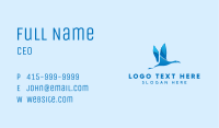 Blue Flying Swan Business Card Image Preview
