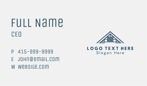 House Roof Glass Window Business Card Design Image Preview