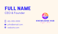 Island Beach Sunset Business Card Image Preview