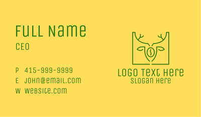 Green Organic Coffee Business Card Image Preview