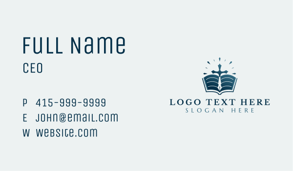 Bible Cross Ministry Business Card Design Image Preview