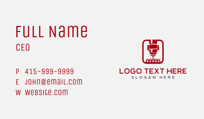 Laser Manufacturing Metalworking Business Card Image Preview