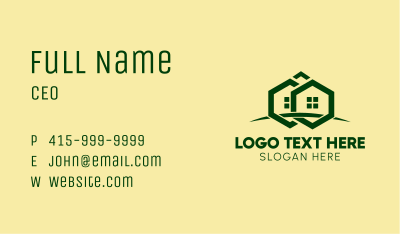 Hexagon Village Townhouse Business Card Image Preview
