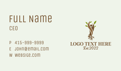 Forestry Nature Conservation  Business Card Image Preview