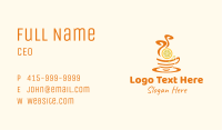 Hot Lemon Tea Business Card Image Preview