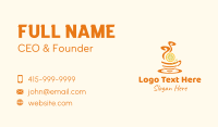 Hot Lemon Tea Business Card Design