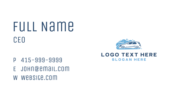 Bubble Wash Auto Cleaning Business Card Design Image Preview
