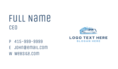 Bubble Wash Auto Cleaning Business Card Image Preview