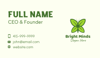 Organic Leaf Butterfly Business Card Image Preview