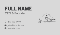 Cursive Star Brand Business Card Image Preview
