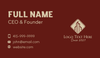 Deluxe Hotel Building Business Card Design