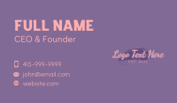 Beauty Makeup Wordmark Business Card Image Preview