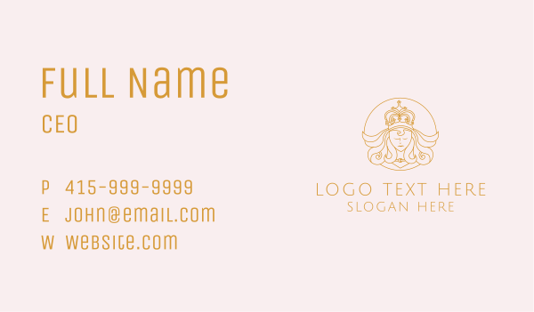 Queen Crown Royalty Business Card Design Image Preview