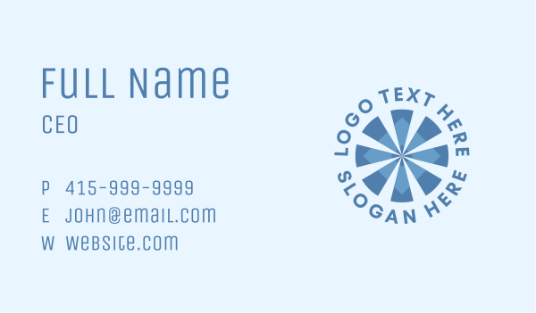 Propeller Air & Cooling Business Card Design Image Preview