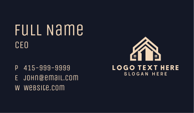 Town House Architecture Business Card Image Preview