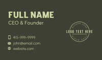 Modern Apparel Wordmark Business Card Design