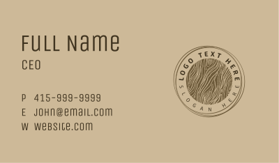 Wood Crafting Company Business Card
