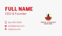 Sail Boat Watermelon  Business Card Design