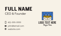Middle Eastern Temple Towers  Business Card Image Preview