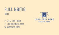 School Flag Letter Business Card Image Preview