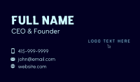 Neon Tech Cursor Business Card Image Preview