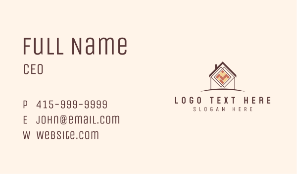 House Flooring Tile Business Card Design Image Preview