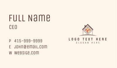 House Flooring Tile Business Card Image Preview