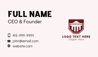 Ancient Column Banner Business Card Design