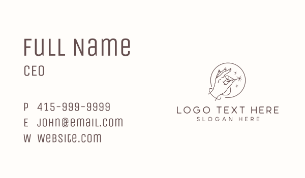 Hand Needle Sewing Business Card Design Image Preview
