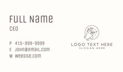 Hand Needle Sewing Business Card Image Preview
