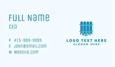 Fence Paint Maintenance Business Card Image Preview