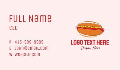 Hot Dog Snack  Business Card Image Preview
