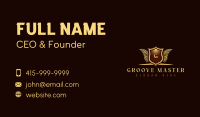 Luxury Boutique Crest Business Card Image Preview